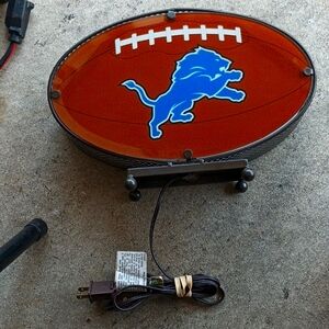 Detroit Lions football shaped lamp